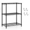 3-Tier Heavy Duty Metal Shelving Rack Wire Storage Organizer Black